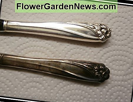 Rogers flatware ก่อนและหลังใช้ Tarn-X Rogers flatware before and after using Tarn-X