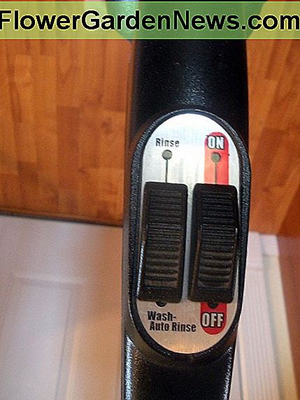 Der Schalter verfügt über Einstellungen zum Waschen und automatischen Spülen oder nur zum Spülen The switch has settings for wash and auto-rinse, or rinse only