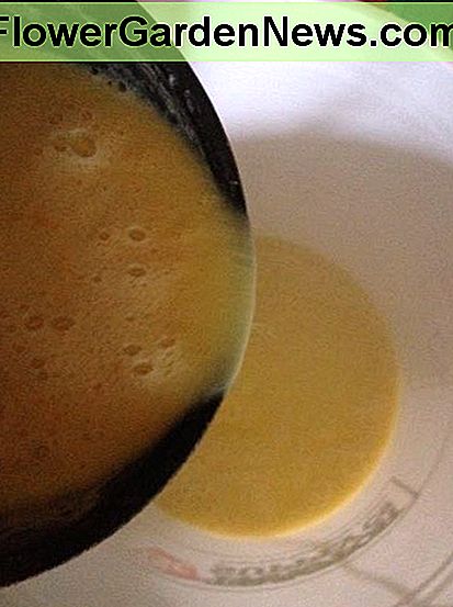เทส่วนผสมลงในถังแกลลอนที่สะอาด 5 แกลลอน Pour the mixture into a clean 5 gallon bucket.