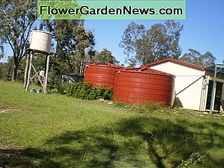 Ausreichende Regenwasserspeicher sind unerlässlich. Sufficient rainwater tank storage is essential.