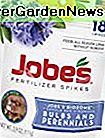 Jobes Dünger Spikes für Zwiebeln und Stauden 9-12-6 Time Release Dünger für Tulpen, Narzissen und alle anderen Zwiebelpflanzen, 18 Spikes pro Paket