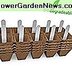 Seed Starter Turfpotten Kit | Kieming Seedling Trays zijn biologisch afbreekbaar en biologisch | 10 plastic plantenmarkers inbegrepen | 5 pakken - 50 cellen