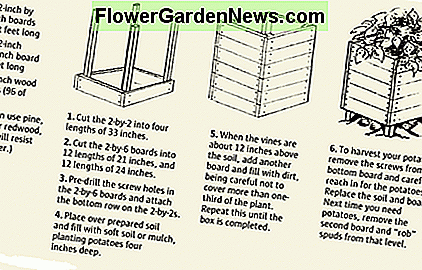 Potato Grow Box: Wenn Sie den obigen Anweisungen folgen, können Sie auf sehr kleinem Raum eine riesige Menge Kartoffeln anbauen. Potato Grow Box: If you follow the instructions above, you can grow a huge amount of potatoes in a very small space.