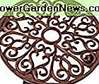 Esschert Design Grand Chariot de Plante en Fonte - Rond