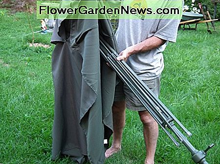 Entfernen Sie den Regenschirm Stoff Remove the umbrella fabric