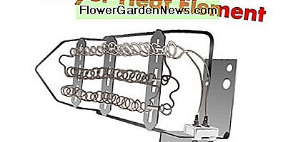 Typisches Trockner-Heizelement Typical Dryer Heat Element