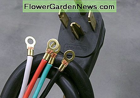 Beispiel eines Zinkens mit vier Zinken Example four-prong dryer cord