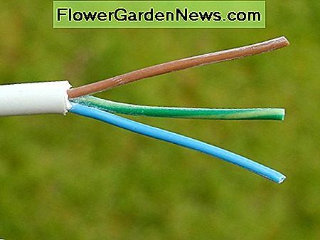 PVC-Isolierung an den Kernen eines Power Flex PVC insulation on the cores of a power flex