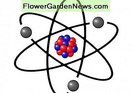 Begriffsbild des Atoms mit Protonen und Neutronen im zentralen Kern und Elektronen in den äußeren Orbitalen Conceptual image of atom with protons and neutrons in the central nucleus and electrons in outer orbitals