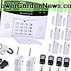 Yescom GSM Home Tastatur Sikkerhed Indbrud Alarm System Kit 99 Trådløs og 8 Wired Zones Hvid 17 stk