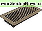 Accord ABFRBR410 Gulvregistrering med Louvered Design, 4-tommers x 10-tommer (Kanalåbningsmålinger), Brun