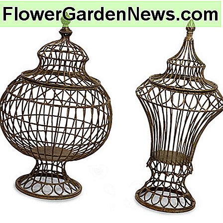 Weinlese-Architektur-Draht-Urnen Vintage Architectural Wire Urns