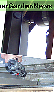 Entfernen Sie die Schrauben, die die Türverkleidung halten. Remove screws holding door panel in place.