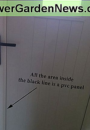 PVC dør med en fuld pvc panel monteret PVC door with a full pvc panel fitted