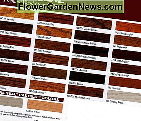Dura Seal Hartholz Fleck Farbkarte und Farbfelder Dura Seal Hardwood Stain Color Chart & Swatches