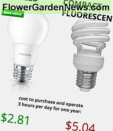 LED vs CFL comparison: while more efficient than Incandescent, the LED vs CFL cost comparison shows LED being half the overall cost after the first year.
