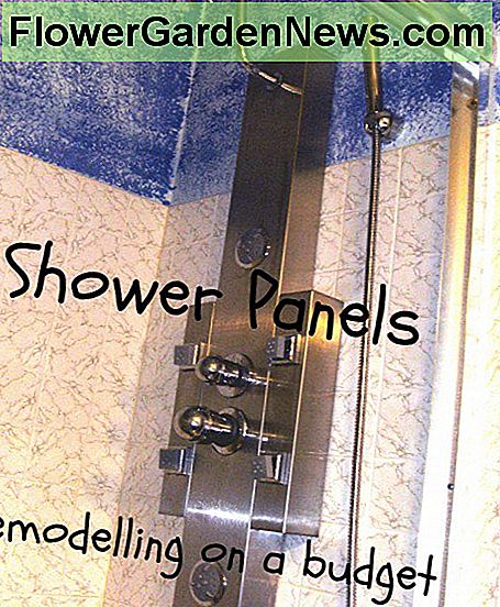 Dujinio skydo pritvirtinimas prie kubilo ar seno dušo kabinos gali labai pakeisti išvaizdą ir funkciją Adding a shower panel to a tub or old shower stall can make a huge difference in appearance and function