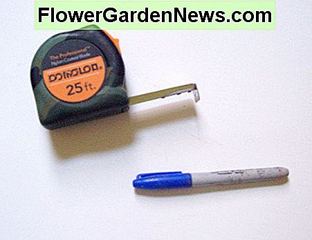 Målebånd og markør Tape measure and marker