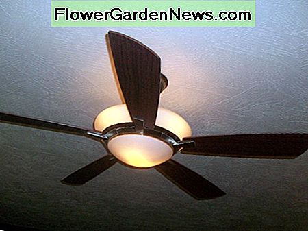 Nuevo ventilador de techo instalado, incluido todo el nuevo cableado New ceiling fan installed, including all new wiring