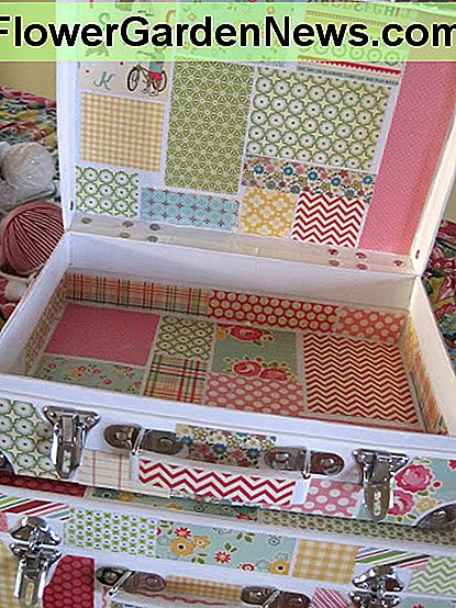 Sammelalbum Papier Quadrate Koffer Scrapbook paper squares suitcase