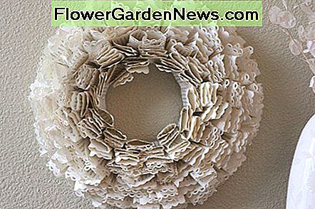 Flaumiger Papierkranz Fluffy paper wreath
