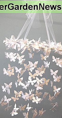 Papier Schmetterlinge Kronleuchter paper butterflies chandelier
