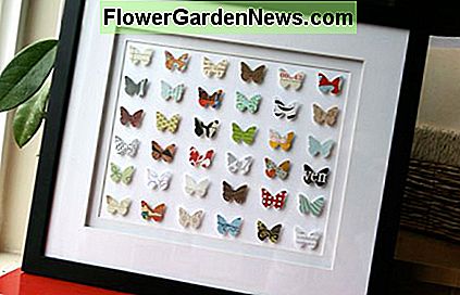 Papierschmetterling-Schlagkunst Paper butterflies punch art