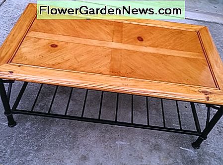 Nach einer Woche harter Arbeit - Abbeizen, Nachwaschen, Schleifen, Konditionieren und Nachreinigen - ist der Tisch endlich fertig! After a week of hard work - paint stripping, afterwashing, sanding, conditioning, and restaining, the table is finally complete!