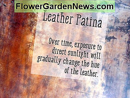 Leder wird Patina, wenn sie Sonnenlicht ausgesetzt ist Leather Will Patina When Exposed to Sunlight