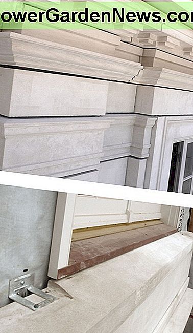Stone Work mit Luftraum hinter Stone Work with Air Space Behind