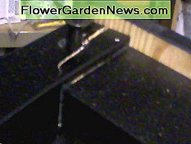 Geklebte Portion Stuhlbein. Glued portion of chair leg.