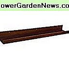 Kate y Laurel Levie 6 pulgadas de madera profunda plataforma de pared flotante estante marco, 42 pulgadas, marrón de nogal