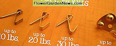 Picture Hooks sind praktisch für verschiedene Gewichte. Picture hooks come in handy for different weights.