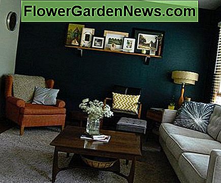 Eine Akzentwand fügt einem kurzen Raum visuelle Länge hinzu. An accent wall will add visual length to a short room.