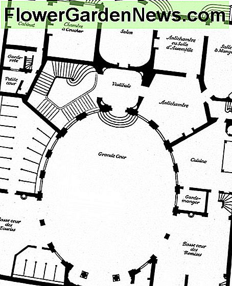Planas, Pirmas aukštas, Viešbutis Plan, Ground Floor, Hotel Amelot de Gournay