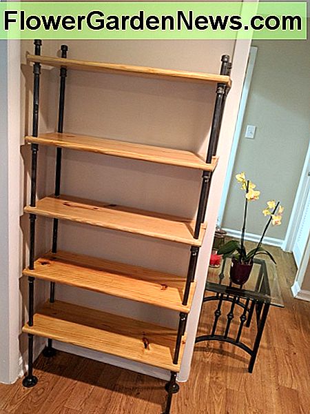 Štai tuščia, baigta knygų lentyna .... Here's the empty, finished bookshelf....