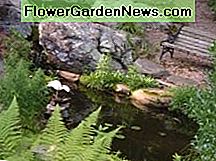 Ein Reiher Carving Guards Backyard Garden Teich A Heron Carving Guards Backyard Garden Pond
