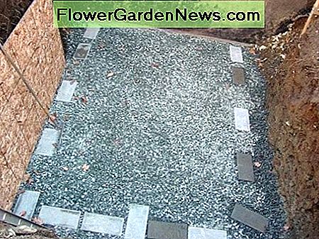 Grind- en steunkussens voor wortelkelder Gravel and Footing Pads for Root Cellar
