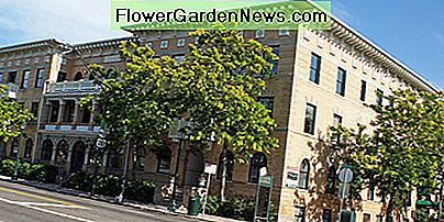 Italienisches Renaissance-WiederbelebungswohngebÀude in Denver c. 1914. Italian Renaissance Revival apartment building in Denver c. 1914.