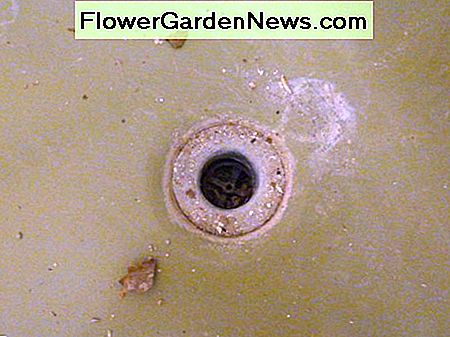 Der alte Abfluss wollte nicht herauskommen. Die kleinen Querstücke im Abfluss, die zum Abdrehen des Abflusses verwendet werden, lösten sich einfach vom Abfluss, anstatt ihn zu drehen. The old drain refused to come out. The small cross pieces in the drain that are used to unscrew the drain simple broke free from the drain instead of turning it.