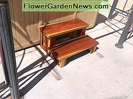 Eine neue Designvariante mit Abmessungen vergleichbar mit den meisten handelsüblichen Spa-Stufen A new design variation with dimensions comparable to most commercially available spa steps