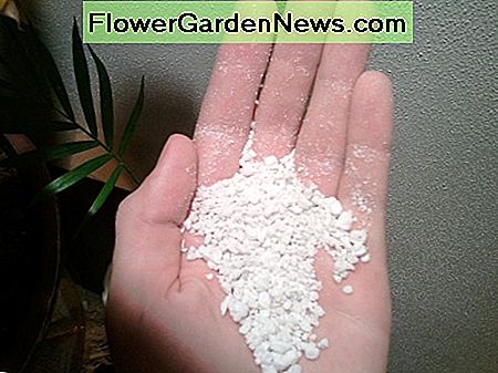 Perlite is white and lightweight. 