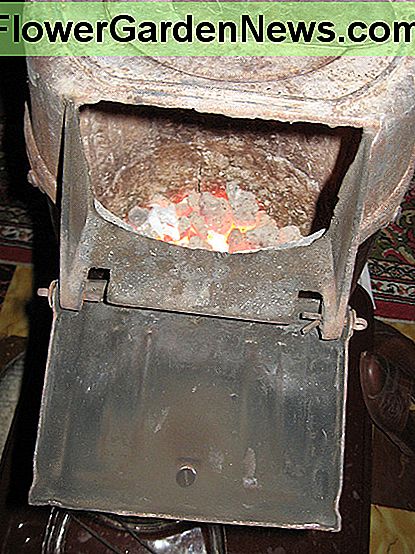 A traditional coal stove. 