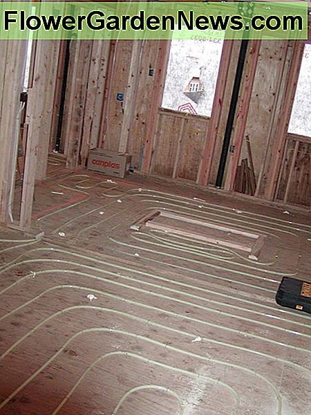 A flexible PEX system is ideal for radiant floor heating. CCL C