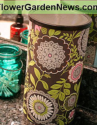 Decorate your oatmeal containers with scrapbook paper and no one will even know what they were originally.